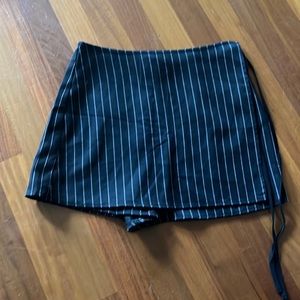 black and white skirt